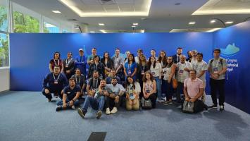 Representantes do Departamento de Geofísica do IAG no congresso da SBGf